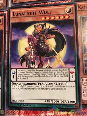 Lunalight Wolf - shvi-en012 - Common 1st Edition