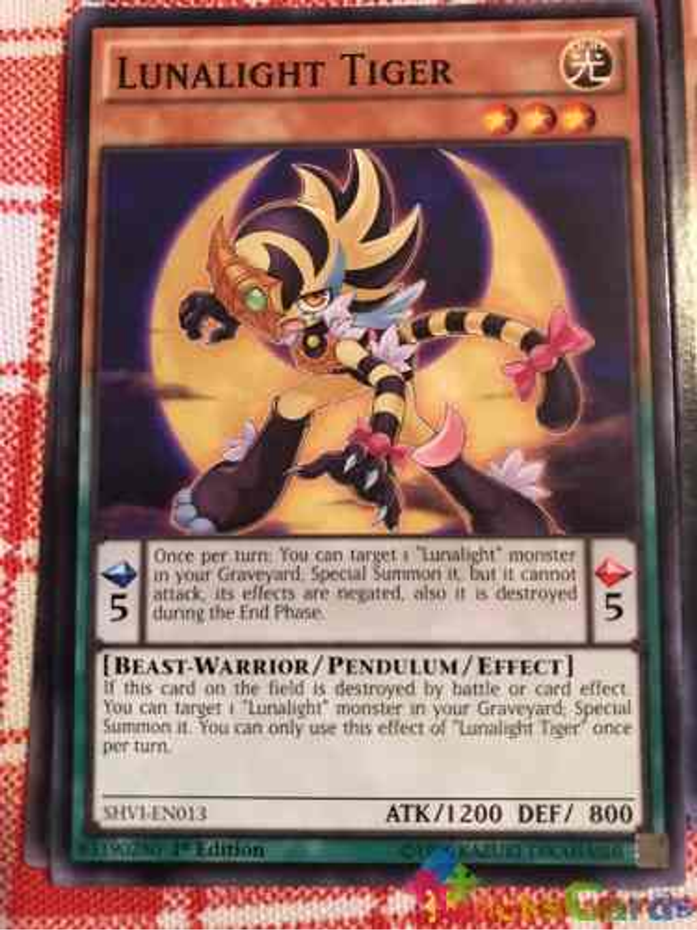Lunalight Tiger - shvi-en013 - Common 1st Edition 1