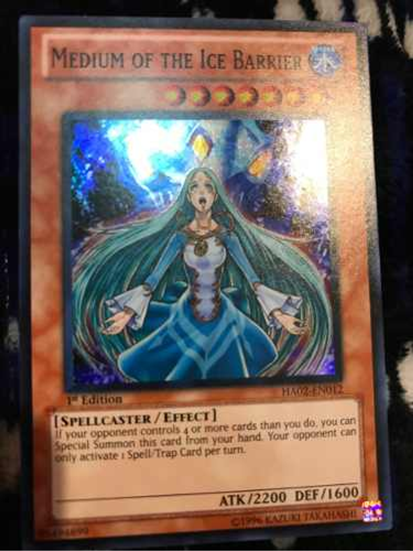 Medium Of The Ice Barrier - Ha02-en012 - Super Rare 1st Edit 1