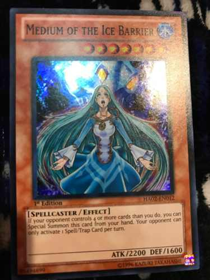 Medium Of The Ice Barrier - Ha02-en012 - Super Rare 1st Edit 1
