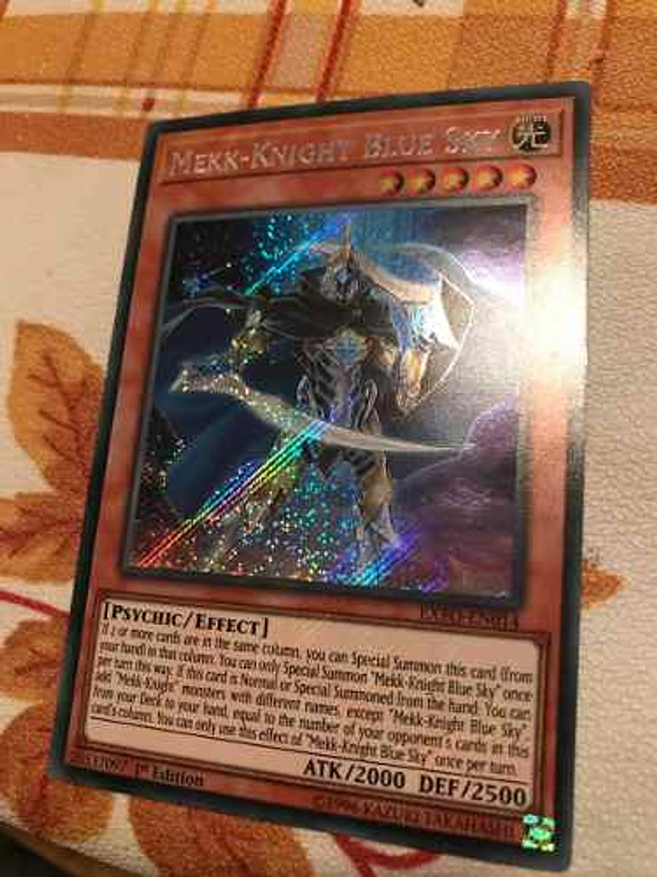 Mekk-knight Blue Sky - exfo-en014 - Secret Rare 1st Edition 1
