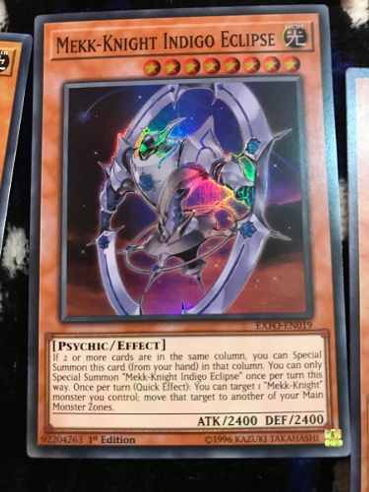 Mekk-knight Indigo Eclipse - exfo-en019 - Super Rare 1st Edition 1