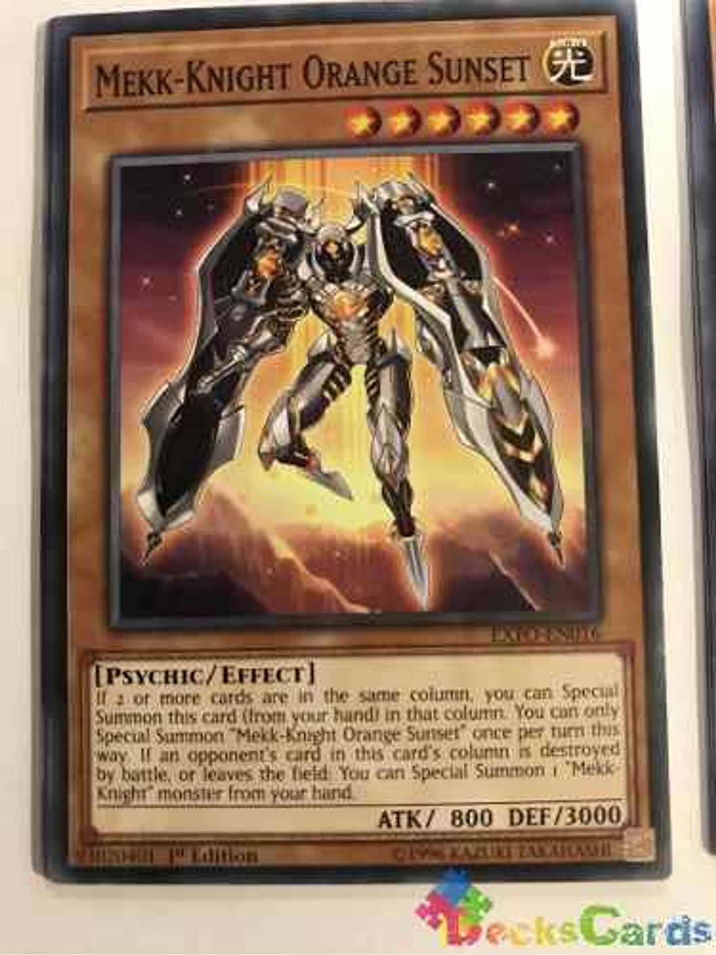 Mekk-knight Orange Sunset - exfo-en016 - Common 1st Edition 1