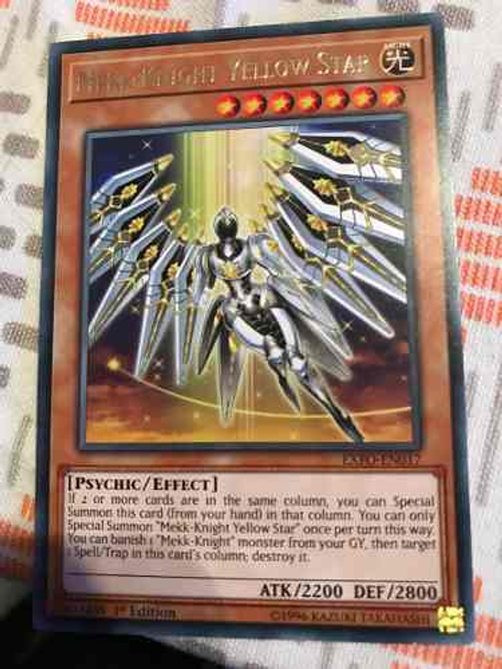 Mekk-knight Yellow Star - exfo-en017 - Rare 1st Edition 1