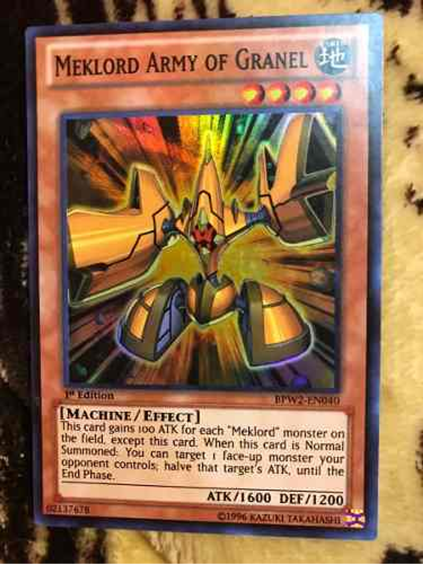 Meklord Army Of Granel - bpw2-en040 - Super Rare 1st Edition 1