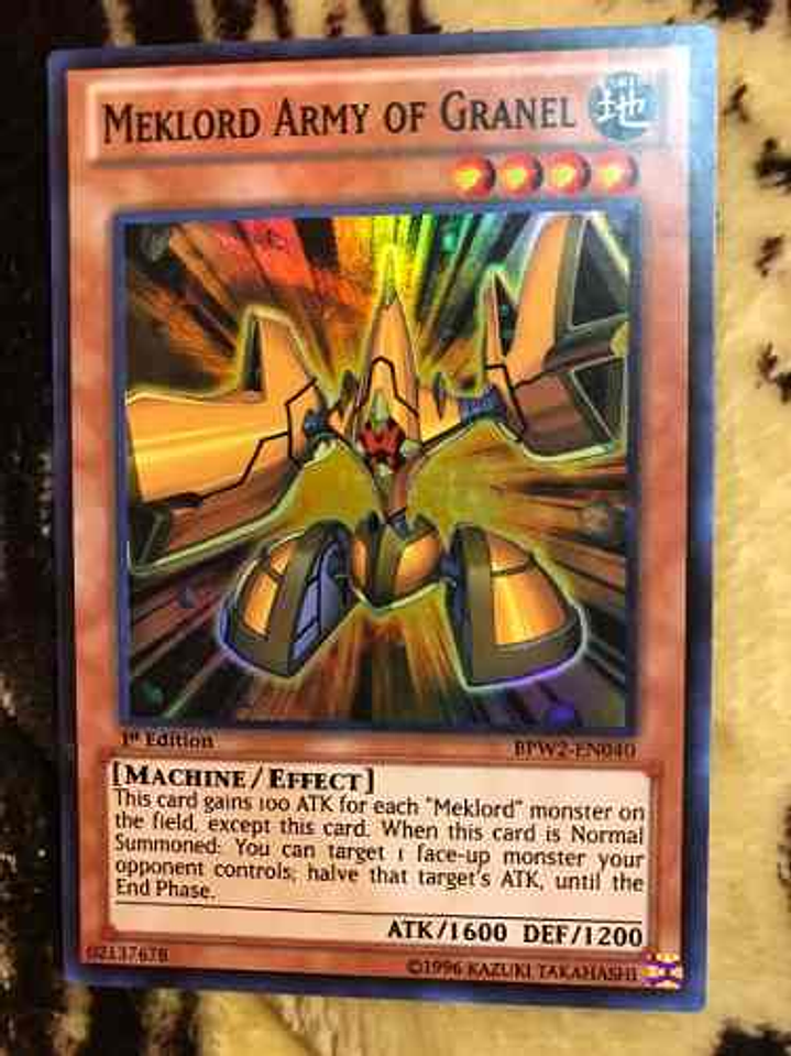 Meklord Army Of Granel - bpw2-en040 - Super Rare 1st Edition 1