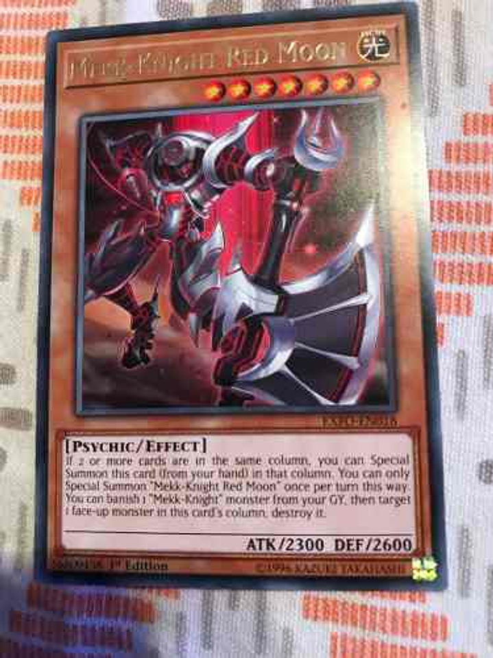 Mekk-knight Red Moon - exfo-en018 - Rare 1st Edition 1
