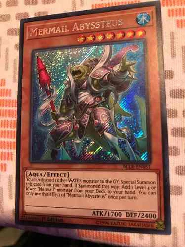 Mermail Abyssteus - bllr-en051 - Secret Rare 1st Edition 1
