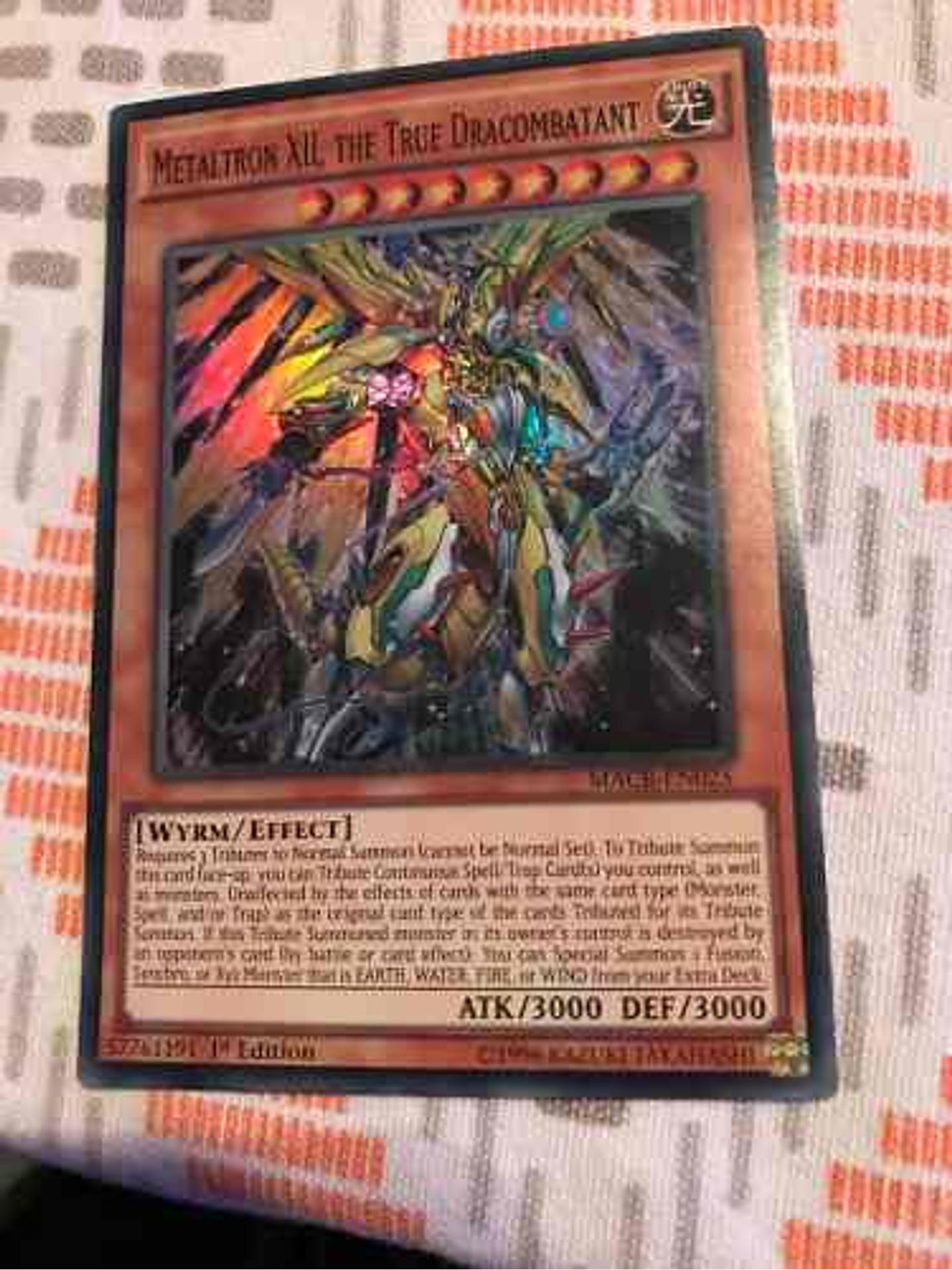 Metaltron XII, the True Dracombatant - MACR-EN025 - Super Rare 1st Edition 1