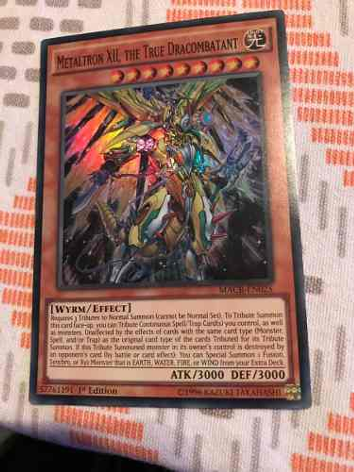 Metaltron XII, the True Dracombatant - MACR-EN025 - Super Rare 1st Edition 1
