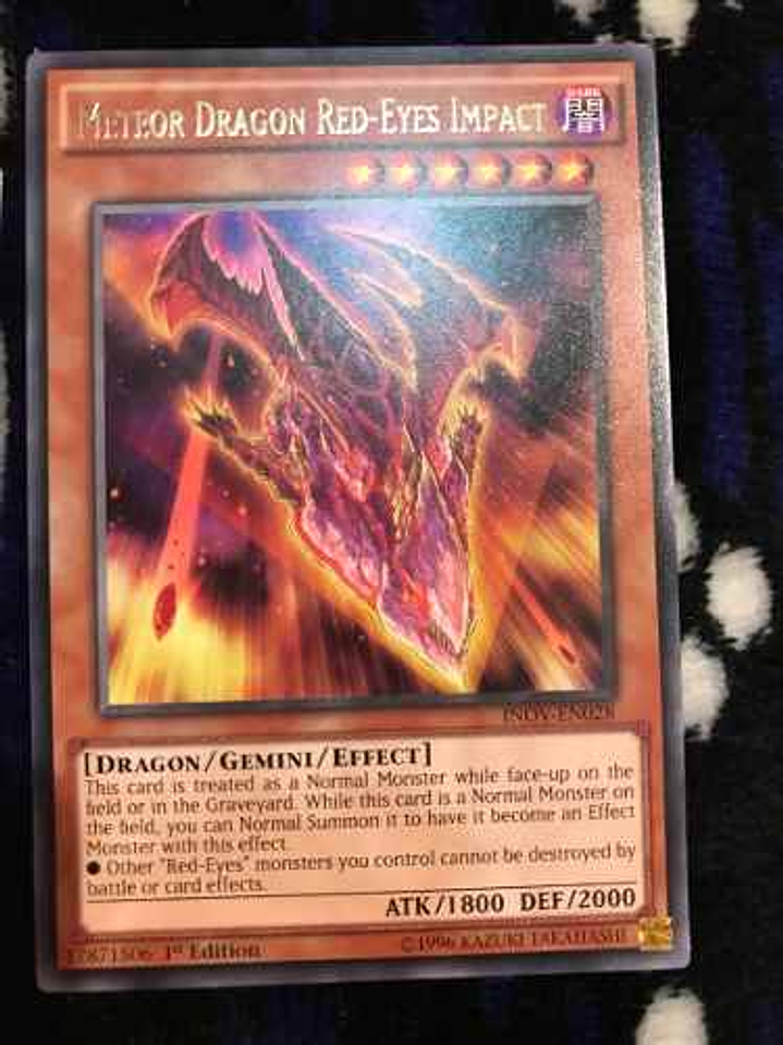 Meteor Dragon Red-eyes Impact - inov-en028 - Rare 1st Editio 1