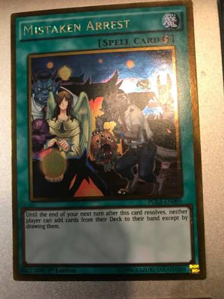 Mistaken Arrest - pgl3-en089 - Gold Rare 1st Edition 1