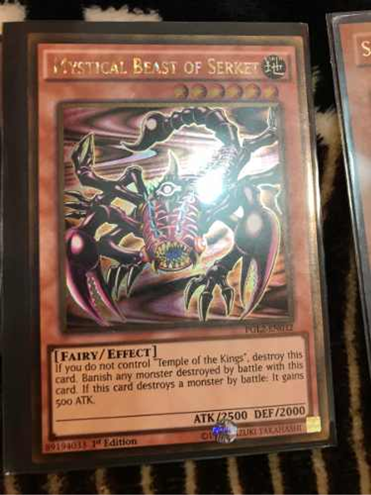 Mystical Beast Of Serket - pgl2-en032 - Gold Rare 1st Editio 1