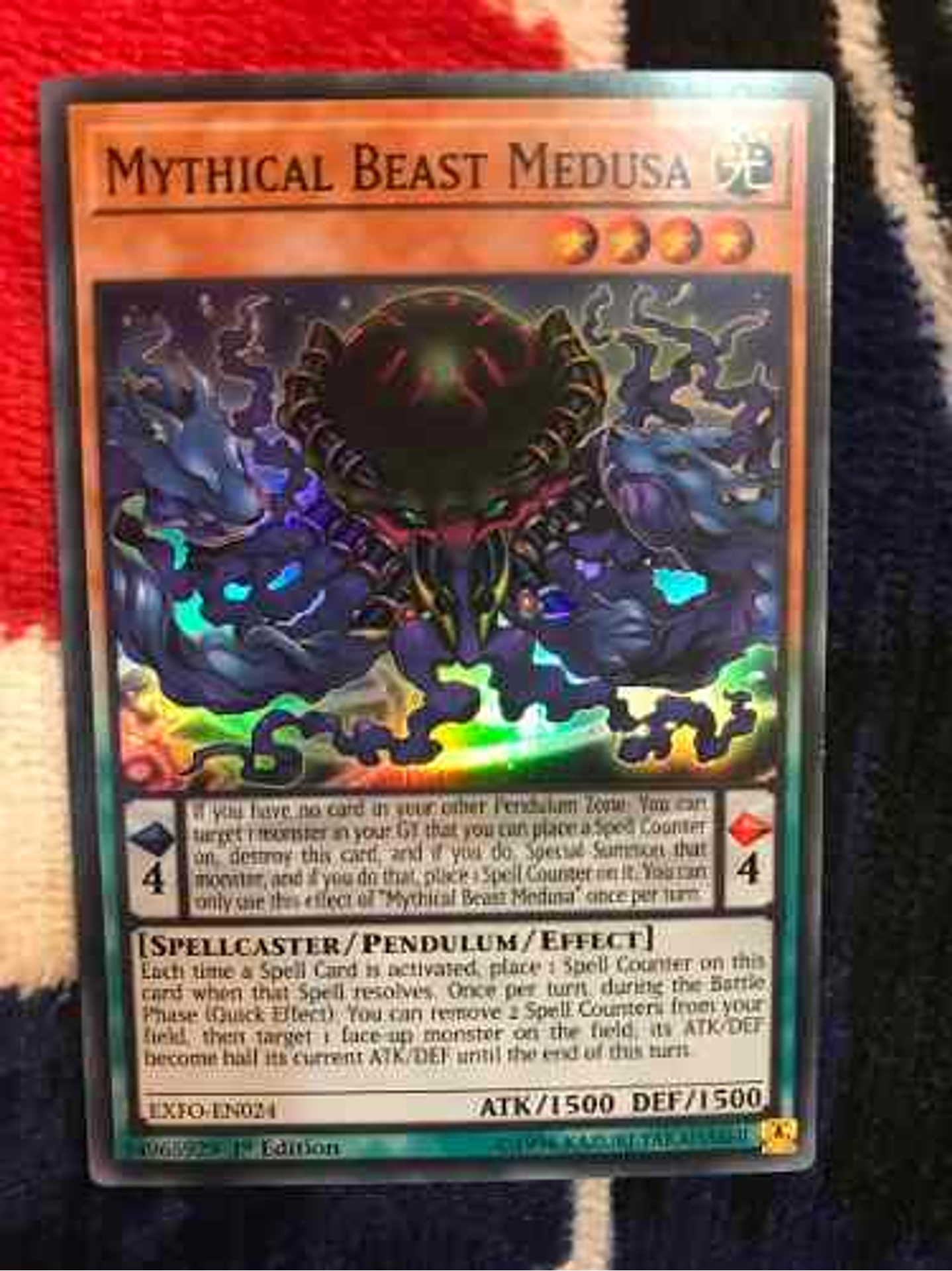 Mythical Beast Medusa - exfo-en024 - Super Rare 1st Edition 1