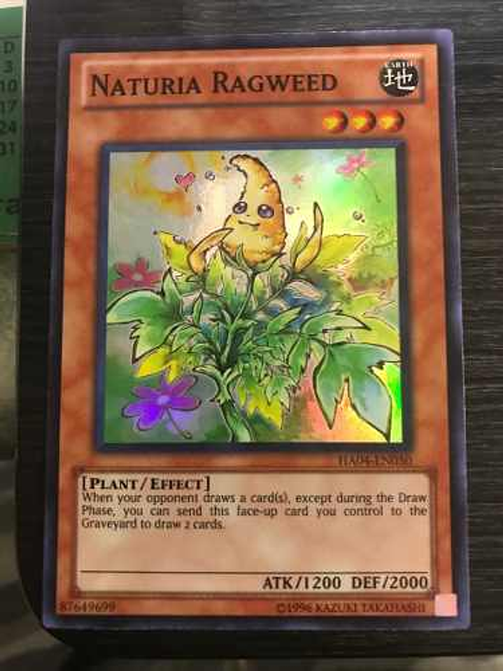 Naturia Ragweed - ha04-en050 - Super Rare Unlimited 1
