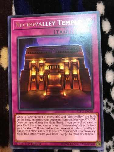Necrovalley Temple - sofu-en068 - Rare 1st Edition