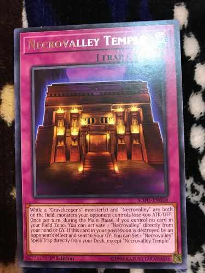 Necrovalley Temple - sofu-en068 - Rare 1st Edition 1
