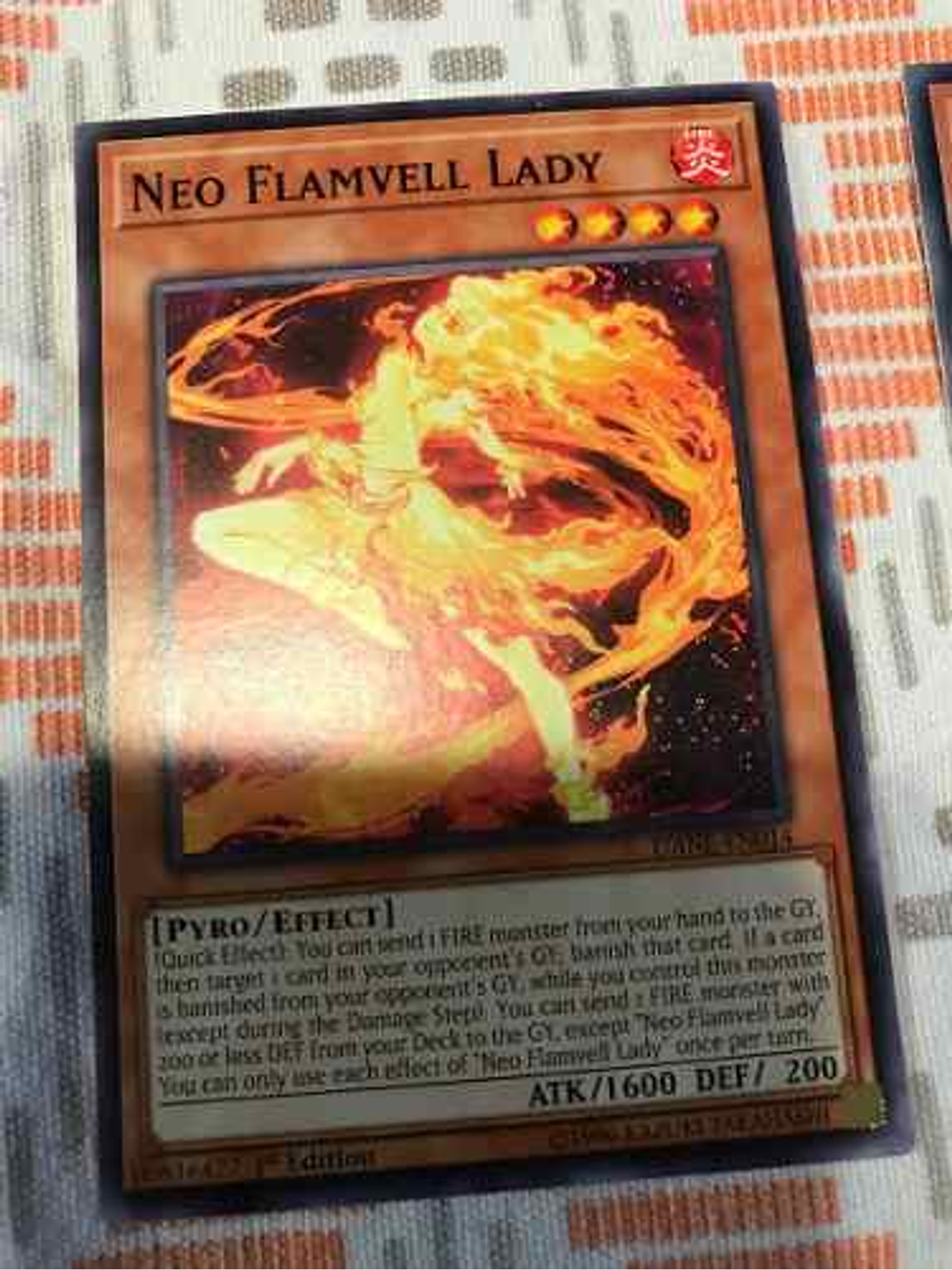 Neo Flamvell Lady - dane-en014 - Common 1st Edition 2