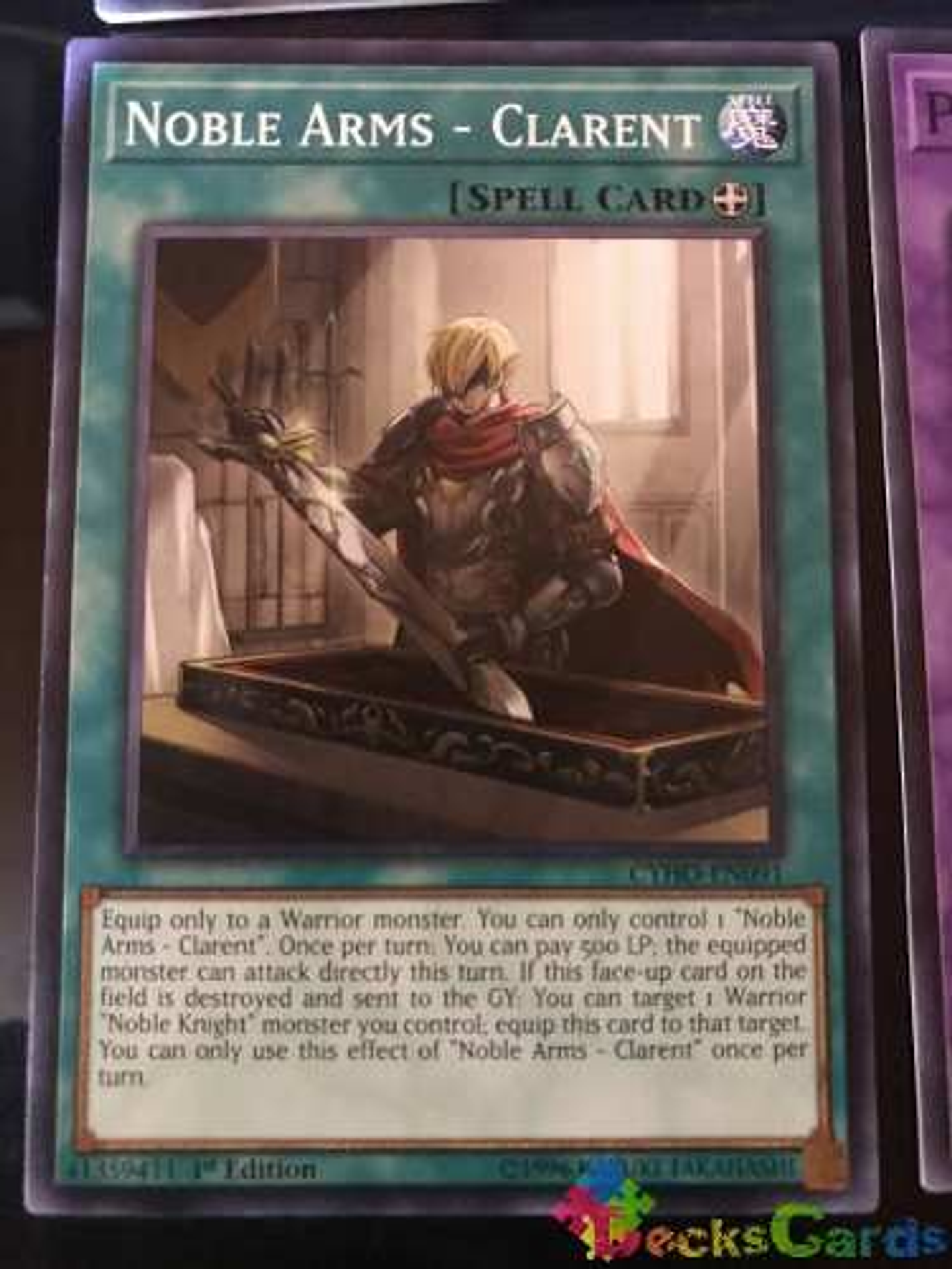 Noble Arms - Clarent - cyho-en091 - Common 1st Edition 1