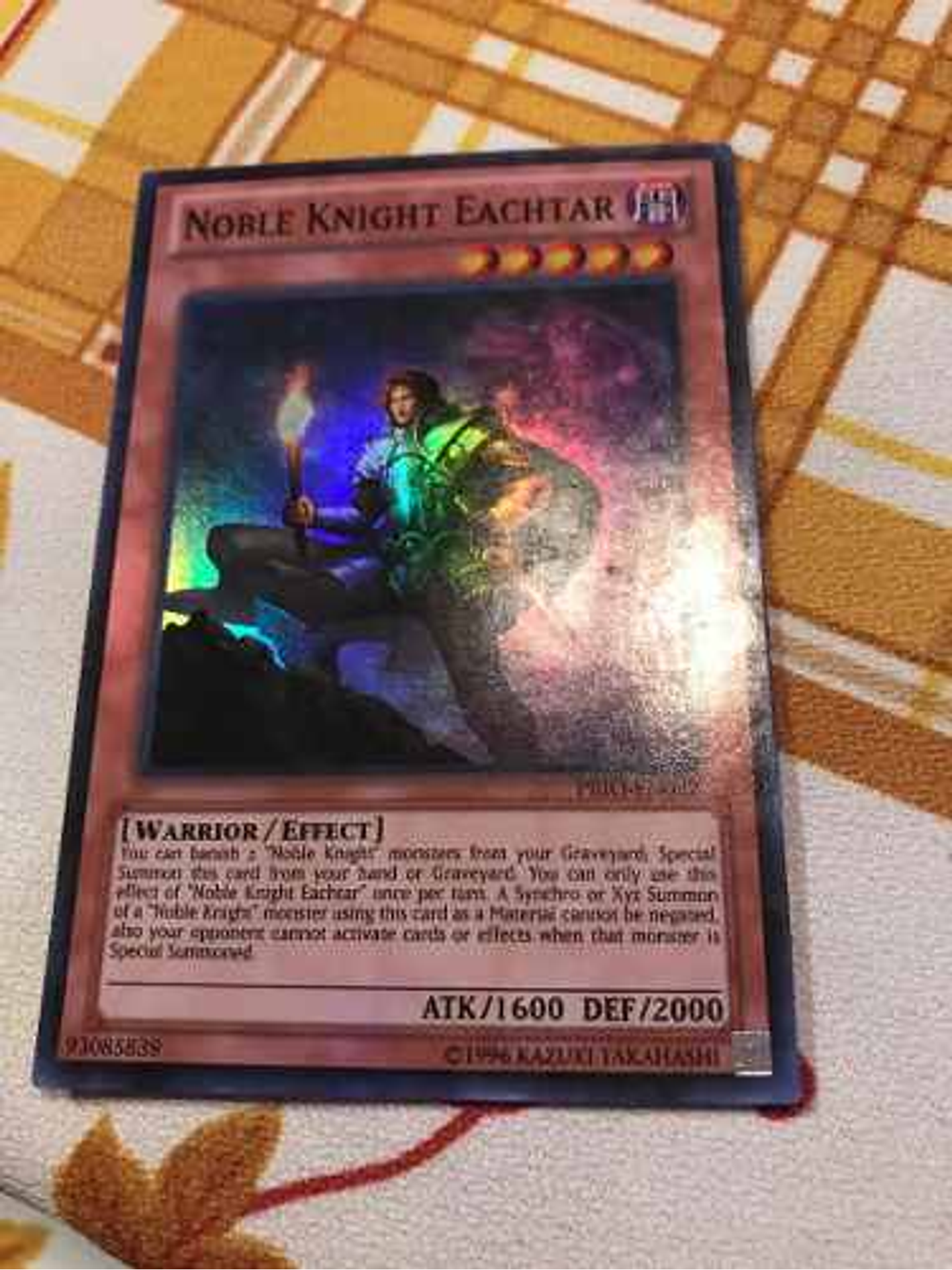 Noble Knight Eachtar - prio-en082 - Super Rare 1st Edition 1
