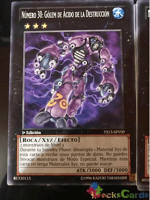 Number 30: Acid Golem Of Destruction - ys13-env09 - Common 1