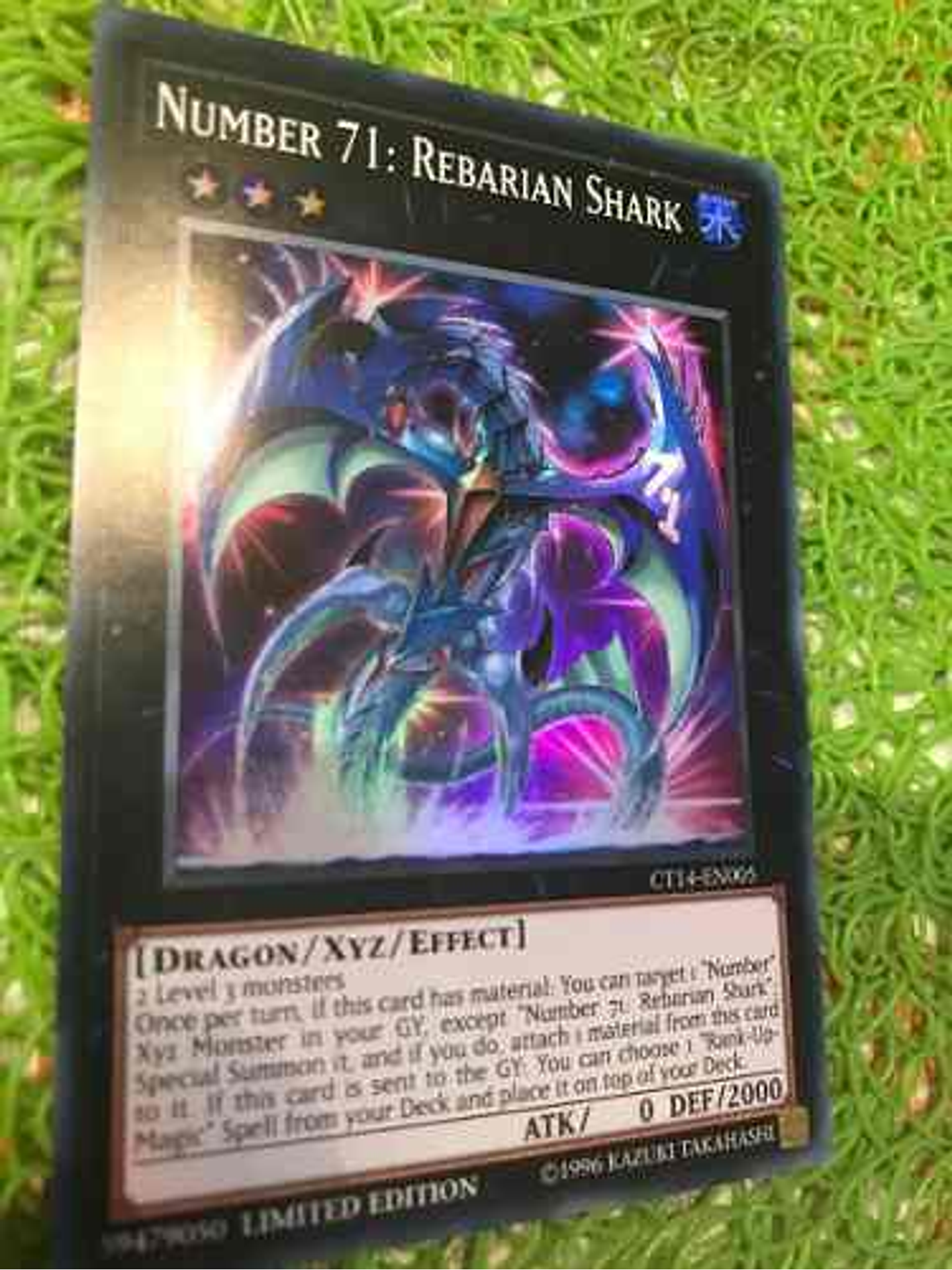 Number 71: Rebarian Shark - ct14-en005 - Super Rare Limited 1