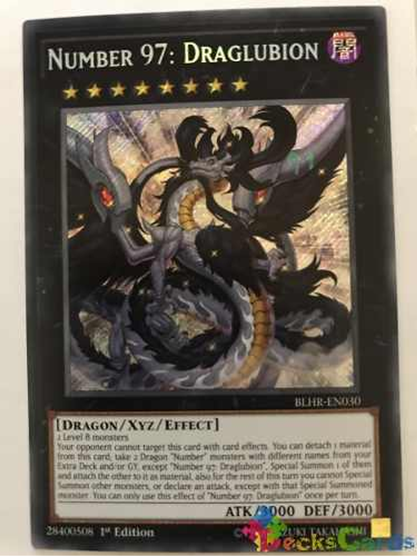 Number 97: Draglubion - blhr-en030 - Secret Rare 1st Edition 1