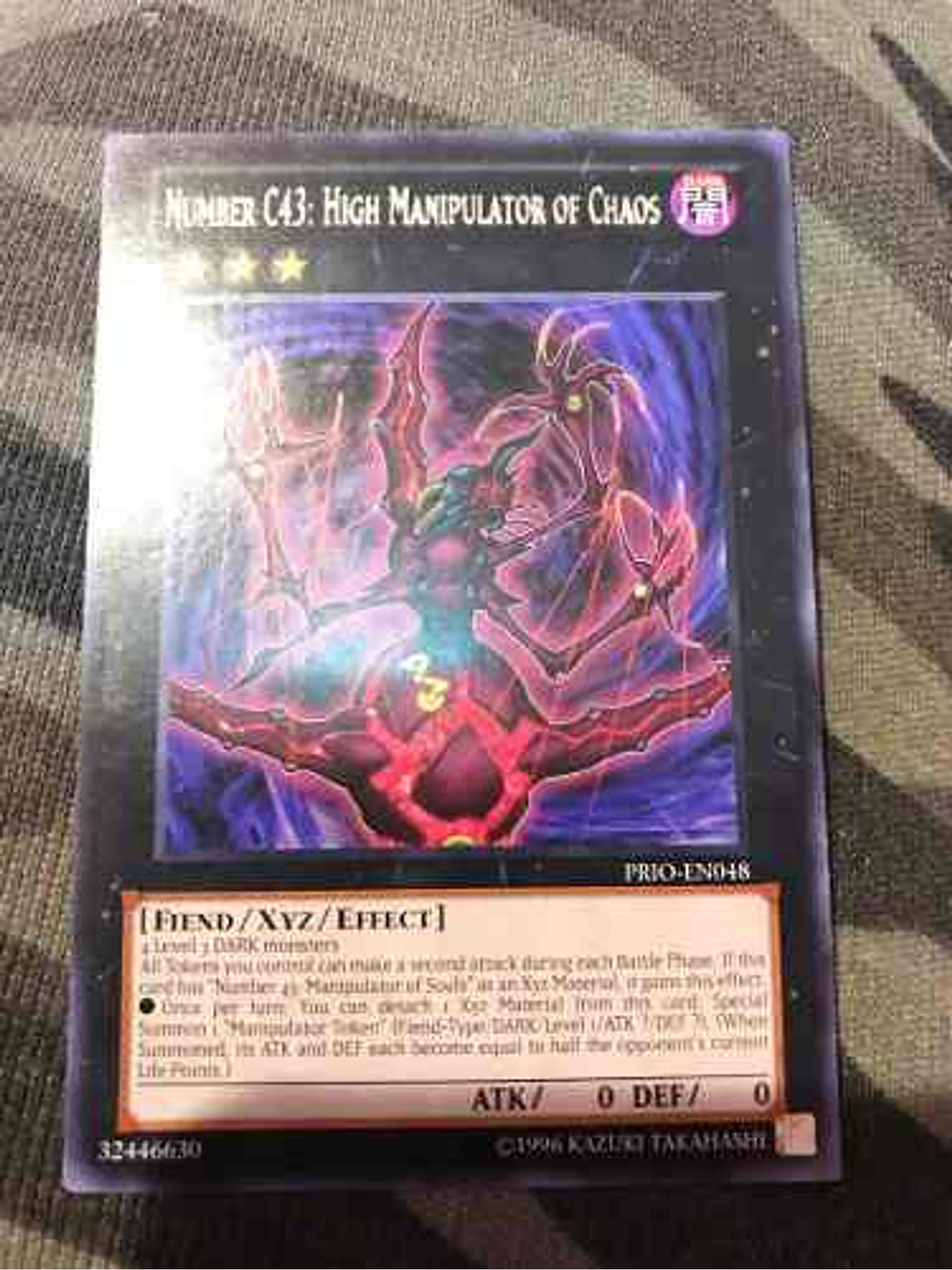 Number C43: High Manipulator of Chaos - PRIO-EN048 - Rare 1st Edition 1