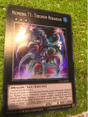 Number 71: Rebarian Shark - ct14-en005 - Super Rare Limited
