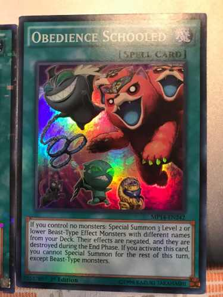 Obedience Schooled - mp14-en242 - Super Rare 1st Edition 1