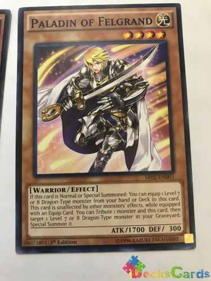 Paladin Of Felgrand - sr02-en003 - Common 1st Edition 1