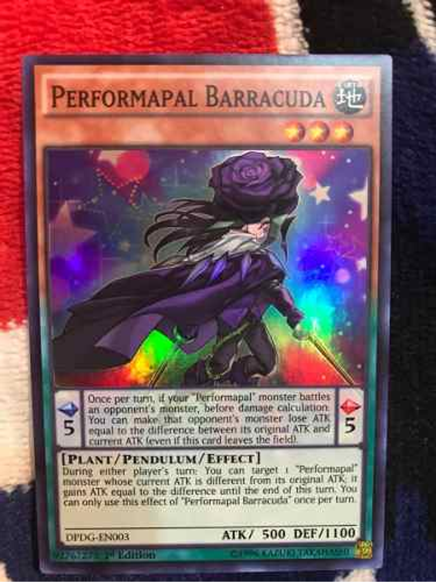 Performapal Barracuda - dpdg-en003 - Super Rare 1st Edition 1