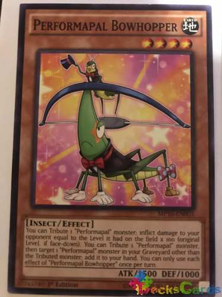 Performapal Bowhopper - mp16-en003 - Common 1st Edition 1