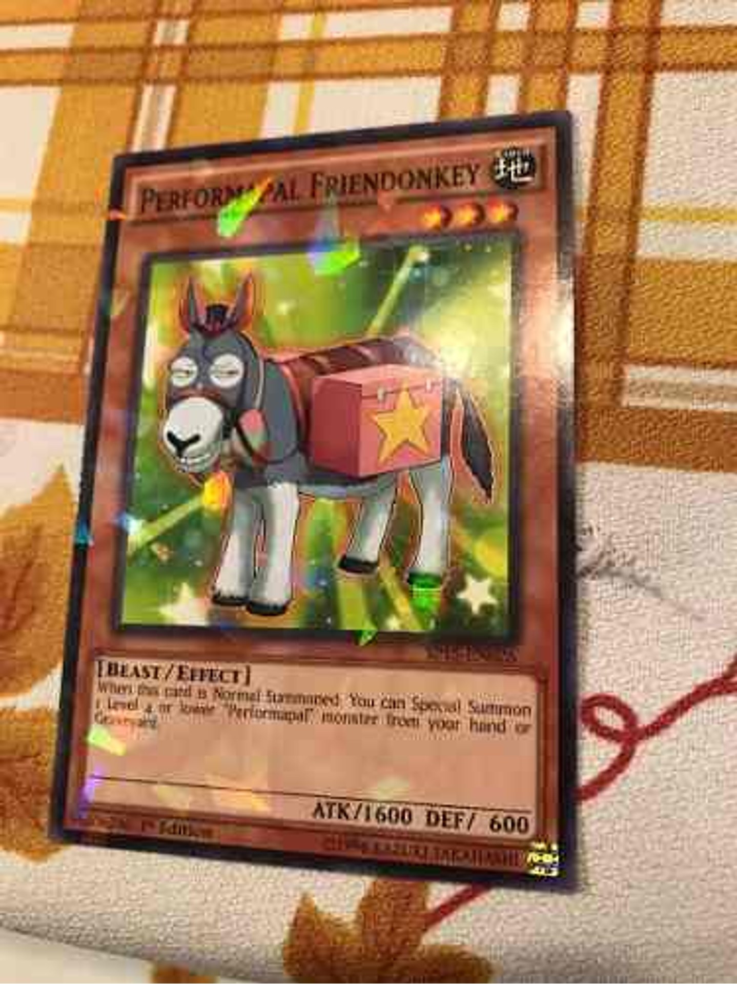 Performapal Friendonkey - sp15-en026 - Shatterfoil Rare 1st Edition 1