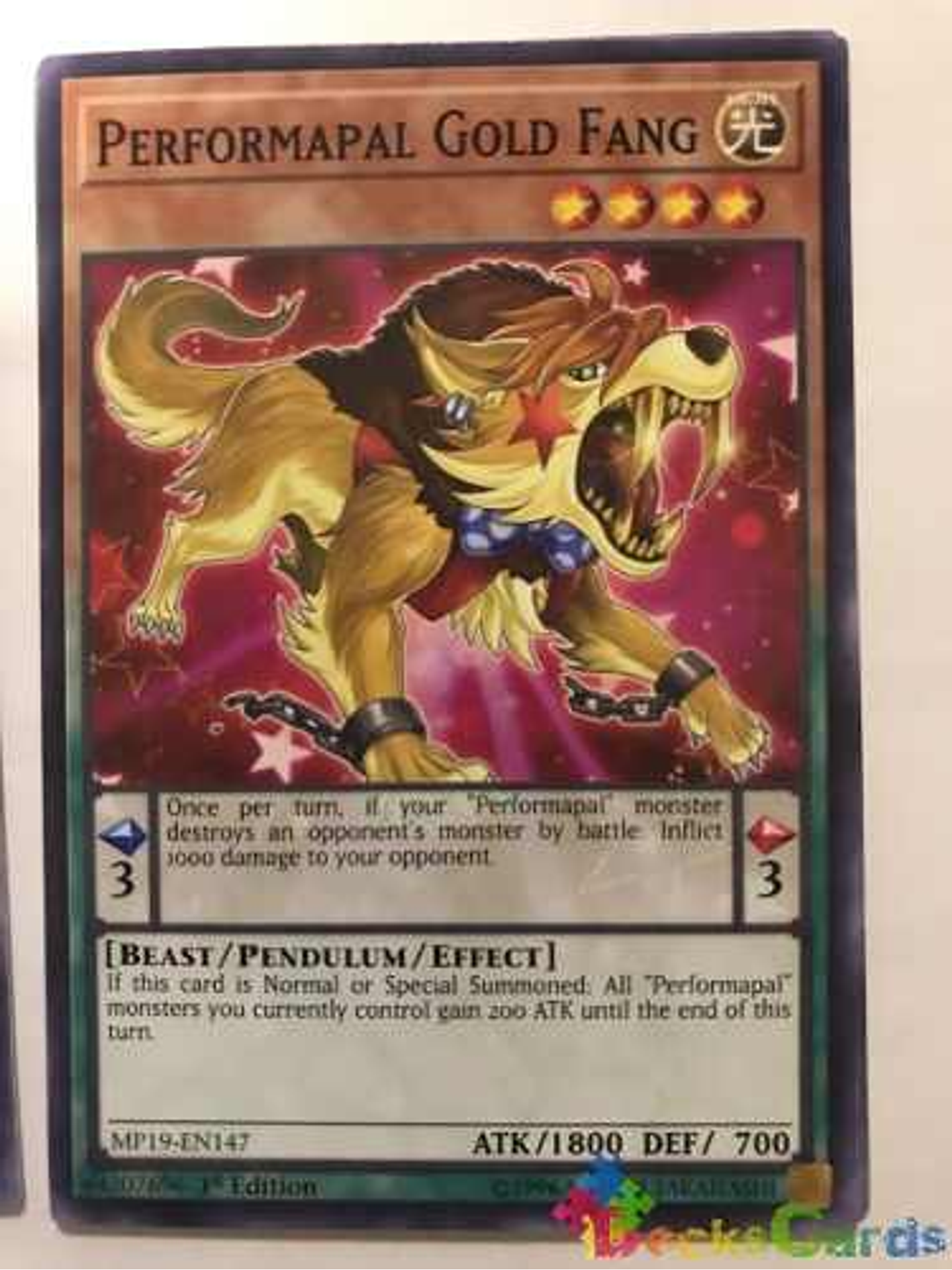 Performapal Gold Fang - mp19-en147 - Common 1st Edition 1