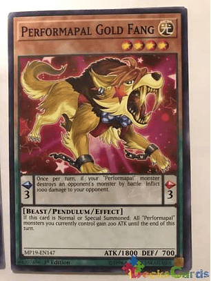 Performapal Gold Fang - mp19-en147 - Common 1st Edition