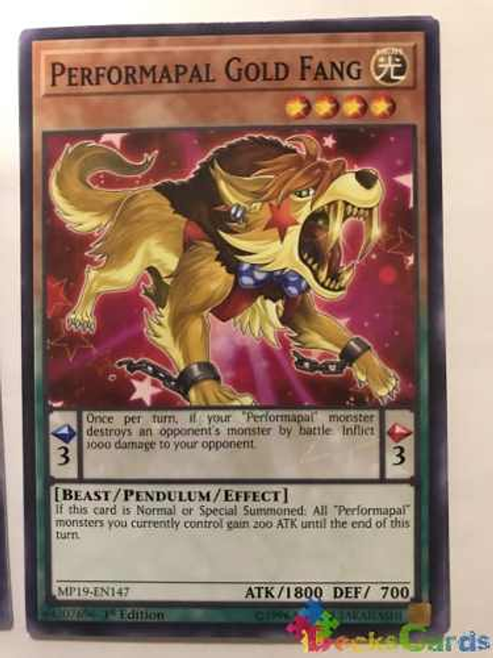 Performapal Gold Fang - mp19-en147 - Common 1st Edition 1