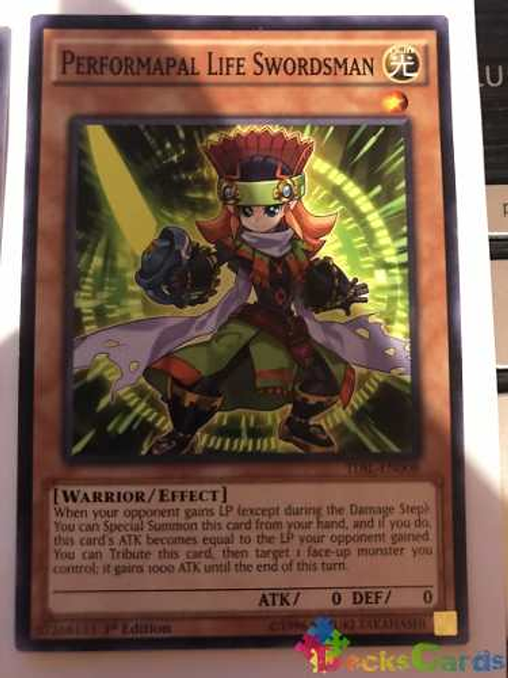 Performapal Life Swordsman - tdil-en008 - Common 1st Edition 1