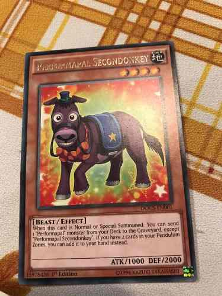 Performapal Secondonkey - docs-en001 - Rare 1st Edition 1