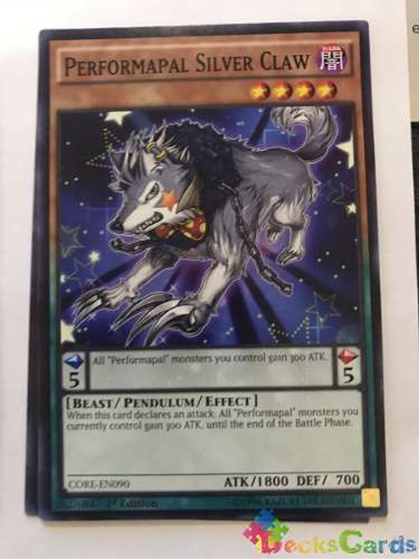 Performapal Silver Claw - core-en090 - Common 1st Edition 1