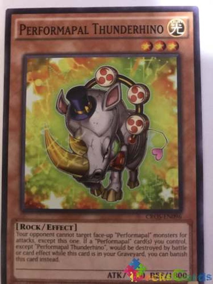 Performapal Thunderhino - cros-en096 - Common 1st Edition 1