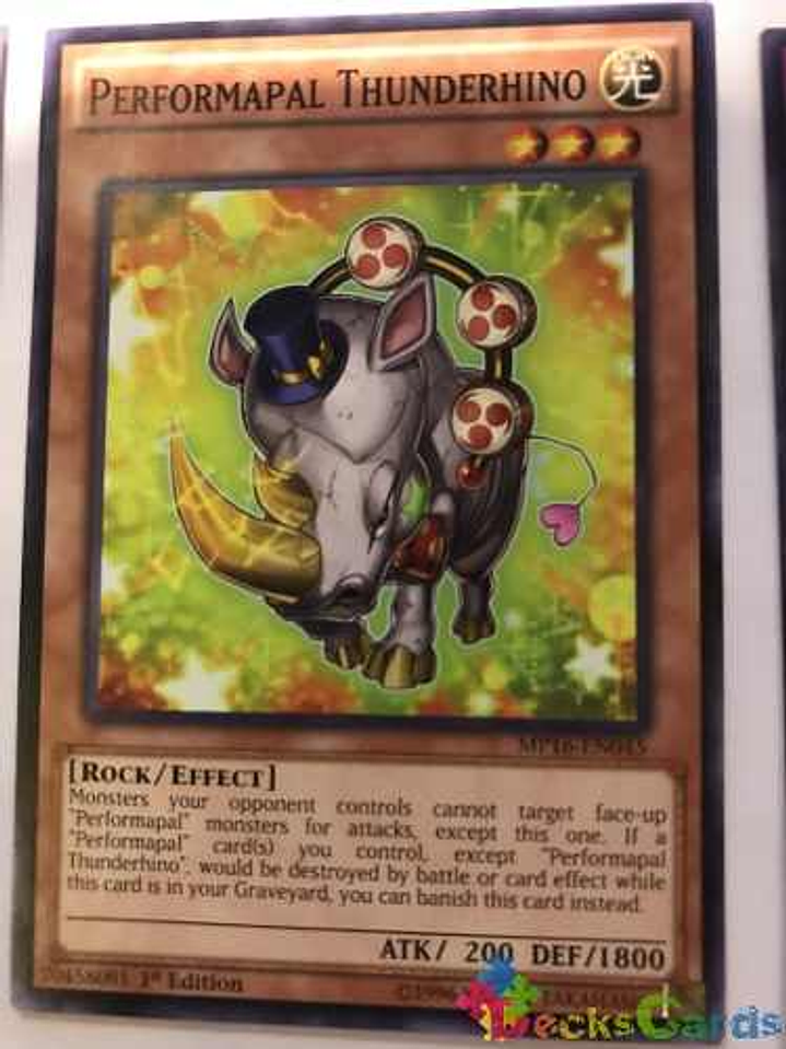 Performapal Thunderhino - mp16-en045 - Common 1st Edition 1