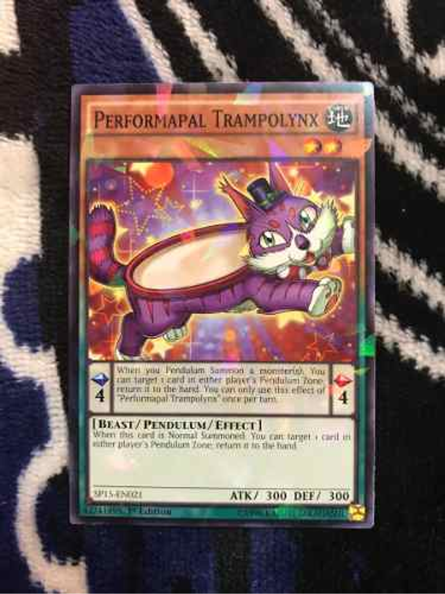 Performapal Trampolynx - sp15-en021 - Shatterfoil Rare 1st E 1