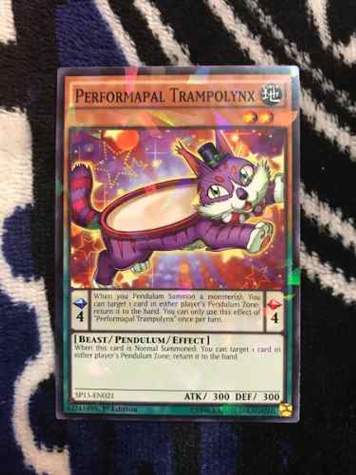 Performapal Trampolynx - sp15-en021 - Shatterfoil Rare 1st E 1