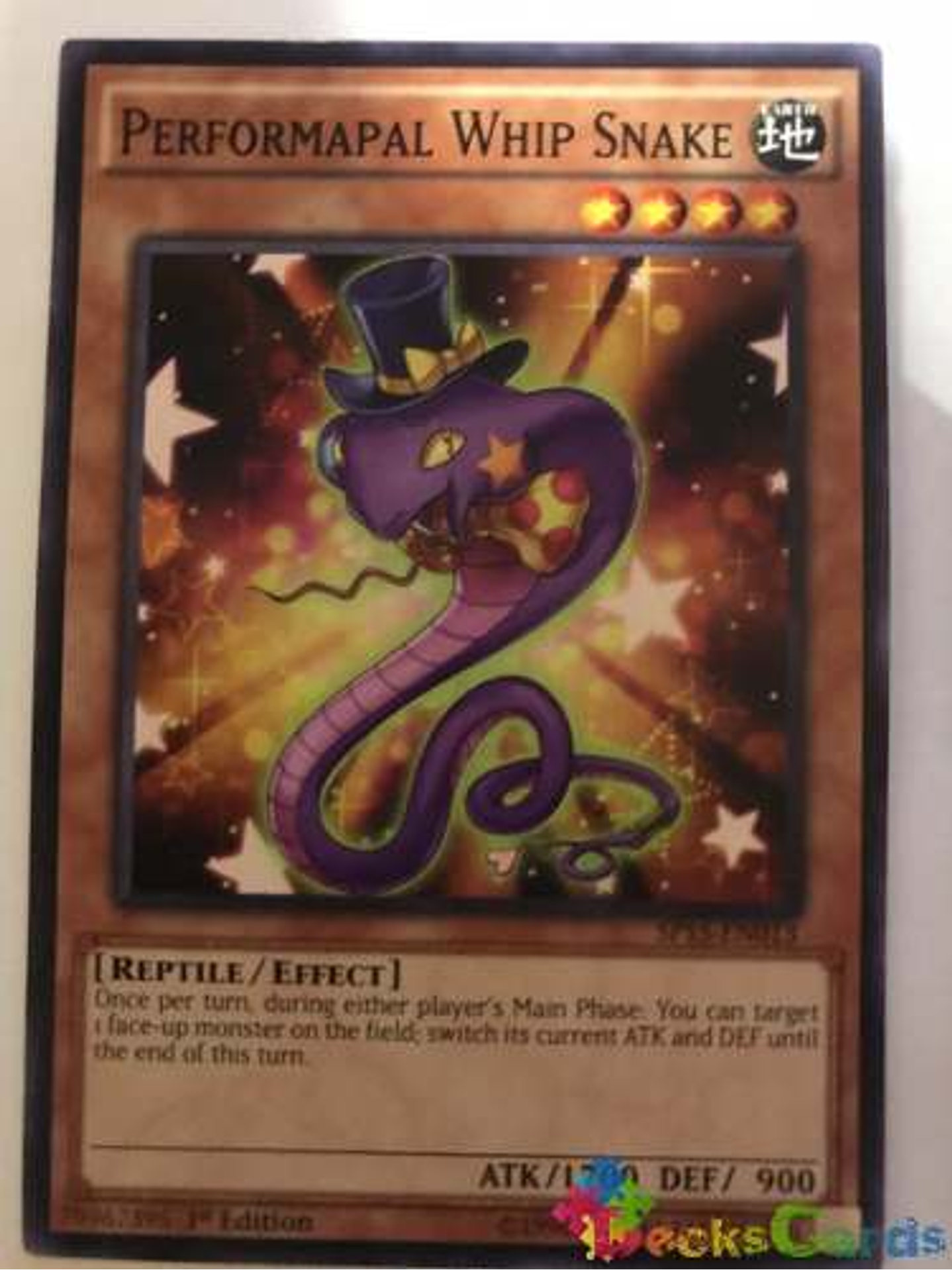 Performapal Whip Snake - sp15-en013 - Common 1st Edition 1