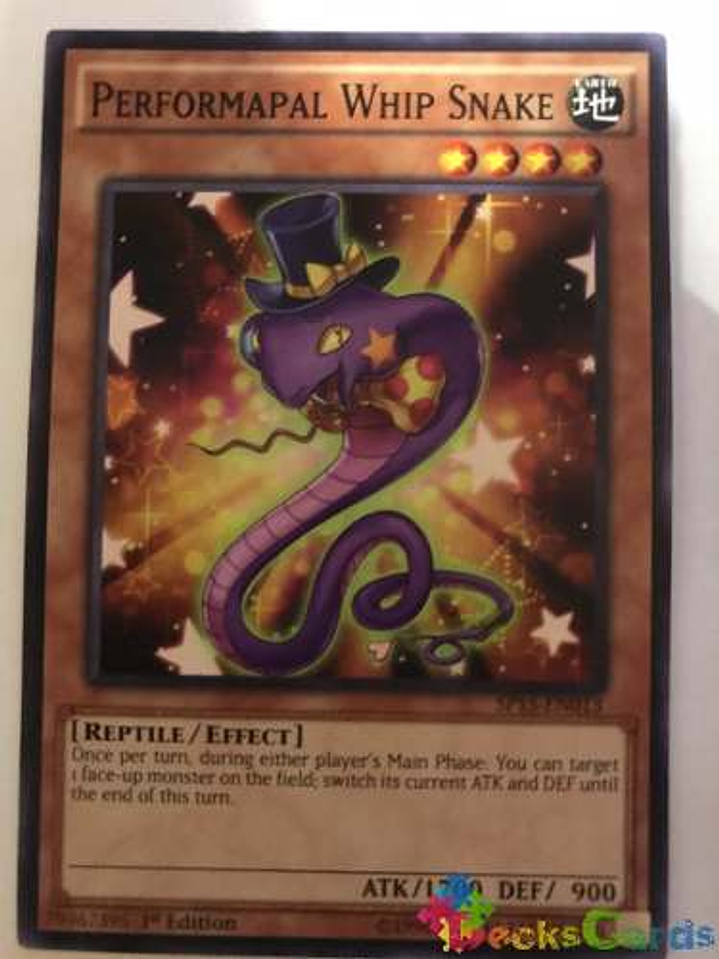 Performapal Whip Snake - sp15-en013 - Common 1st Edition 1