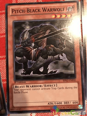 Pitch-black Warwolf - bp02-en030 - Common 1st Edition