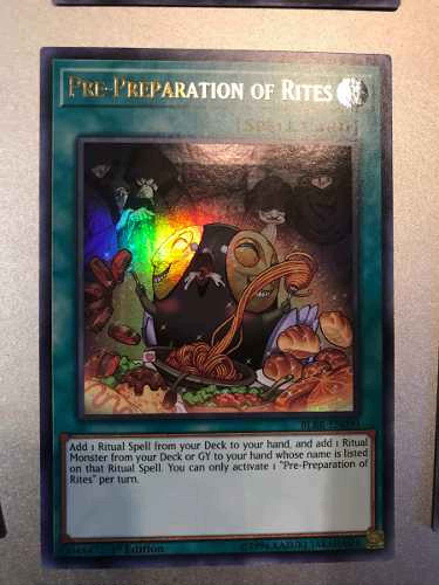 Pre-preparation Of Rites - blrr-en090 - Ultra Rare 1st Edition 1
