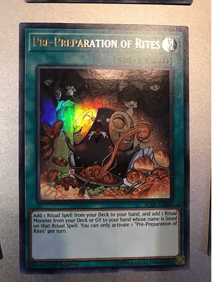Pre-preparation Of Rites - blrr-en090 - Ultra Rare 1st Edition