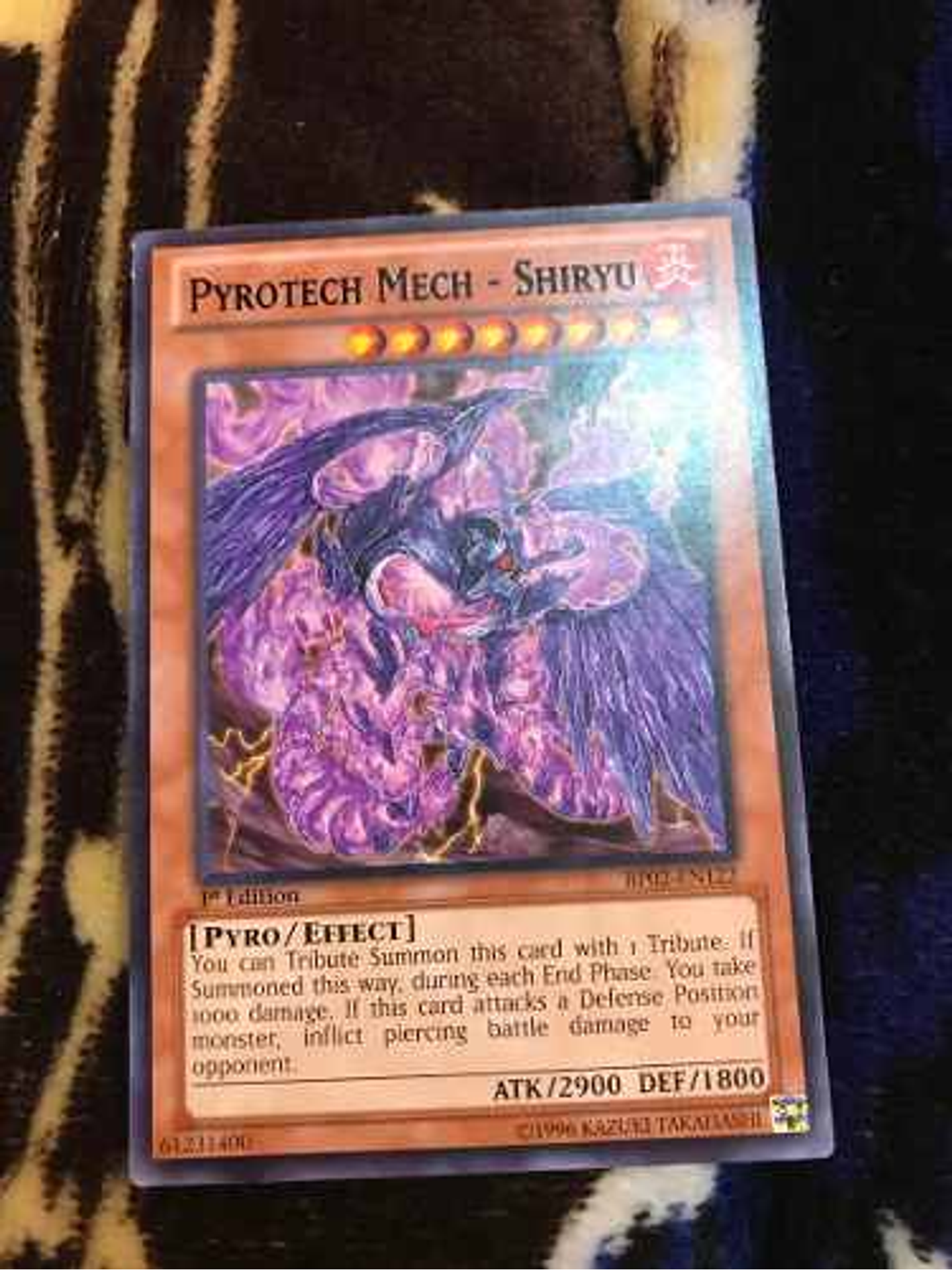 Pyrotech Mech - Shiryu - bp02-en122 - Rare 1st Edition 1